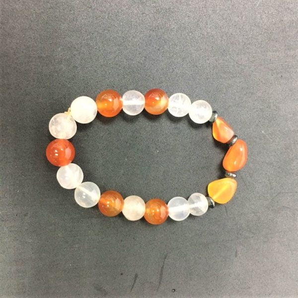 Carnelian / Clear Quartz